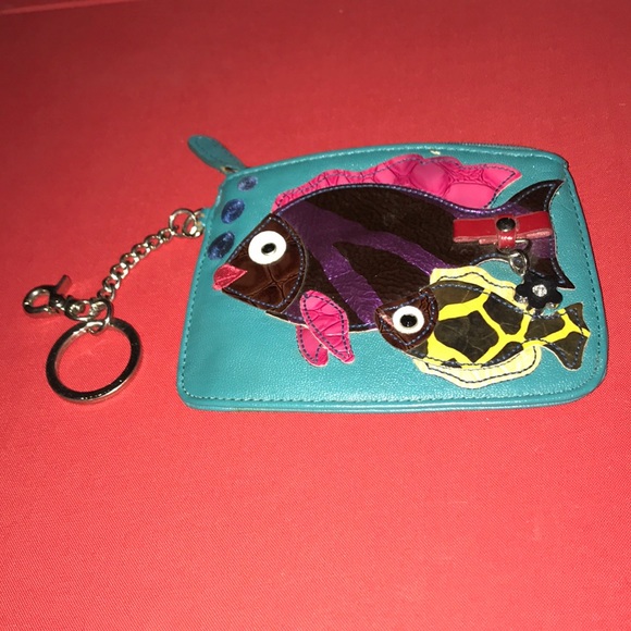 Sharif Handbags - Extremely Rare Sharif Fish Coin Purse ID Wristlet!
